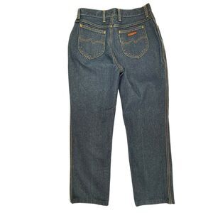 70s Vintage Wrangler No Fault Denim Jeans Misses 16 Scovill Zipper USA Straight